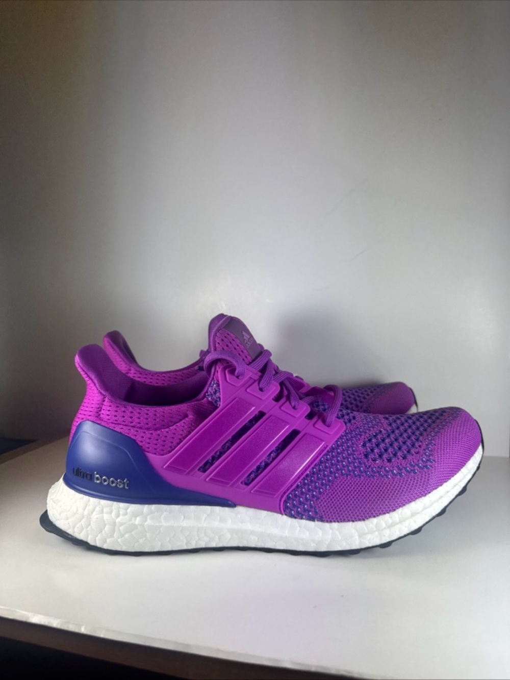 Adidas Ultraboost 1.0 Flash Pink Purple White Size 9 Women's Running Shoes